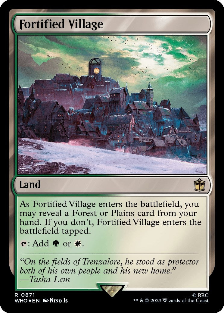 Image for Fortified Village (Surge Foil) (871) [Universes Beyond: Doctor Who] - Magic: The Gathering