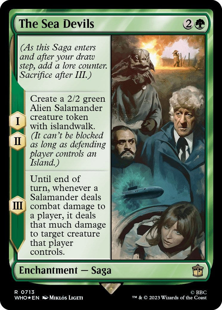 Image for The Sea Devils (Surge Foil) (713) [Universes Beyond: Doctor Who] - Magic: The Gathering