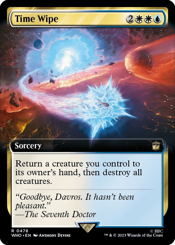 Image for Time Wipe (Extended Art) (478) [Universes Beyond: Doctor Who] - Magic: The Gathering
