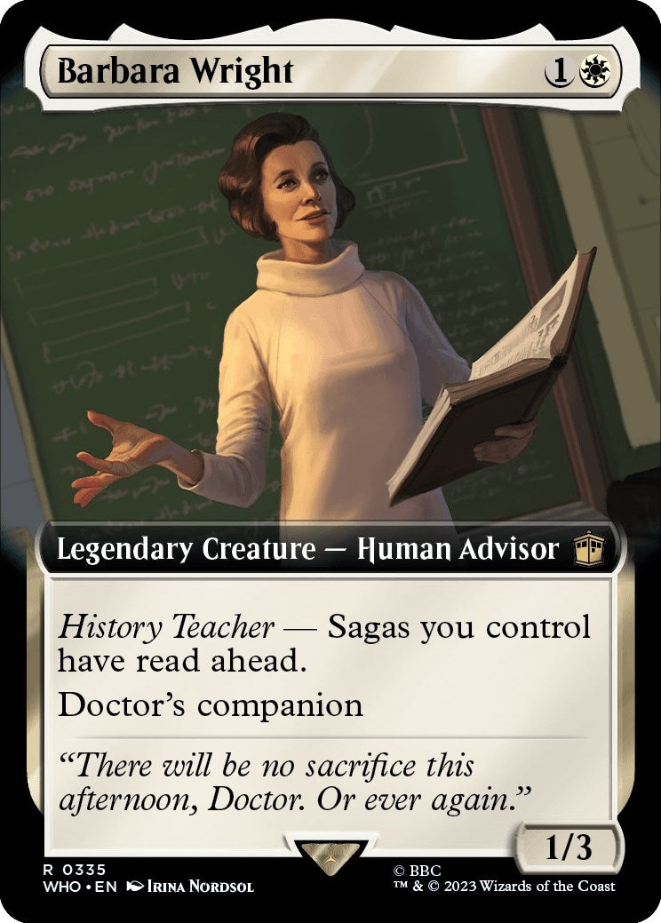 Image for Barbara Wright (Extended Art) (335) [Universes Beyond: Doctor Who] - Magic: The Gathering