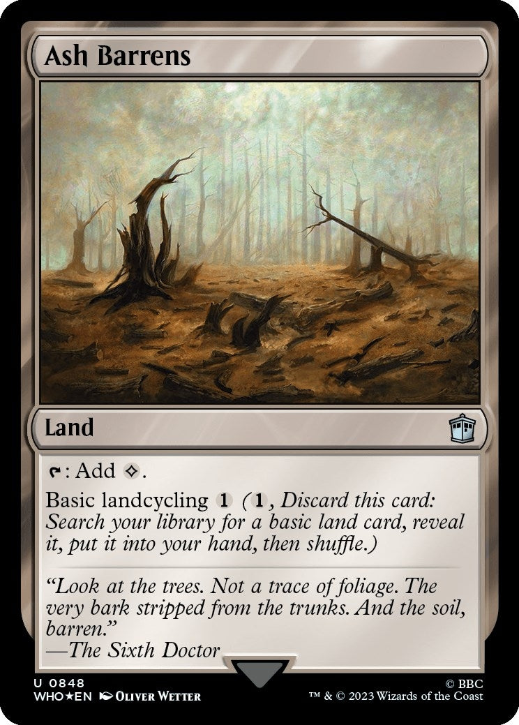 Image for Ash Barrens (Surge Foil) (848) [Universes Beyond: Doctor Who] - Magic: The Gathering