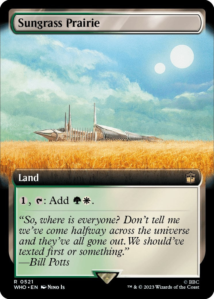 Image for Sungrass Prairie (Extended Art) (521) [Universes Beyond: Doctor Who] - Magic: The Gathering