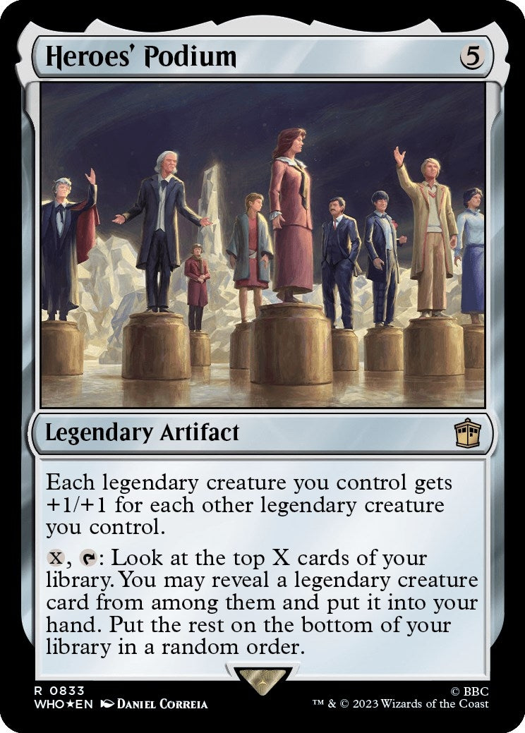 Image for Heroes' Podium (Surge Foil) (833) [Universes Beyond: Doctor Who] - Magic: The Gathering