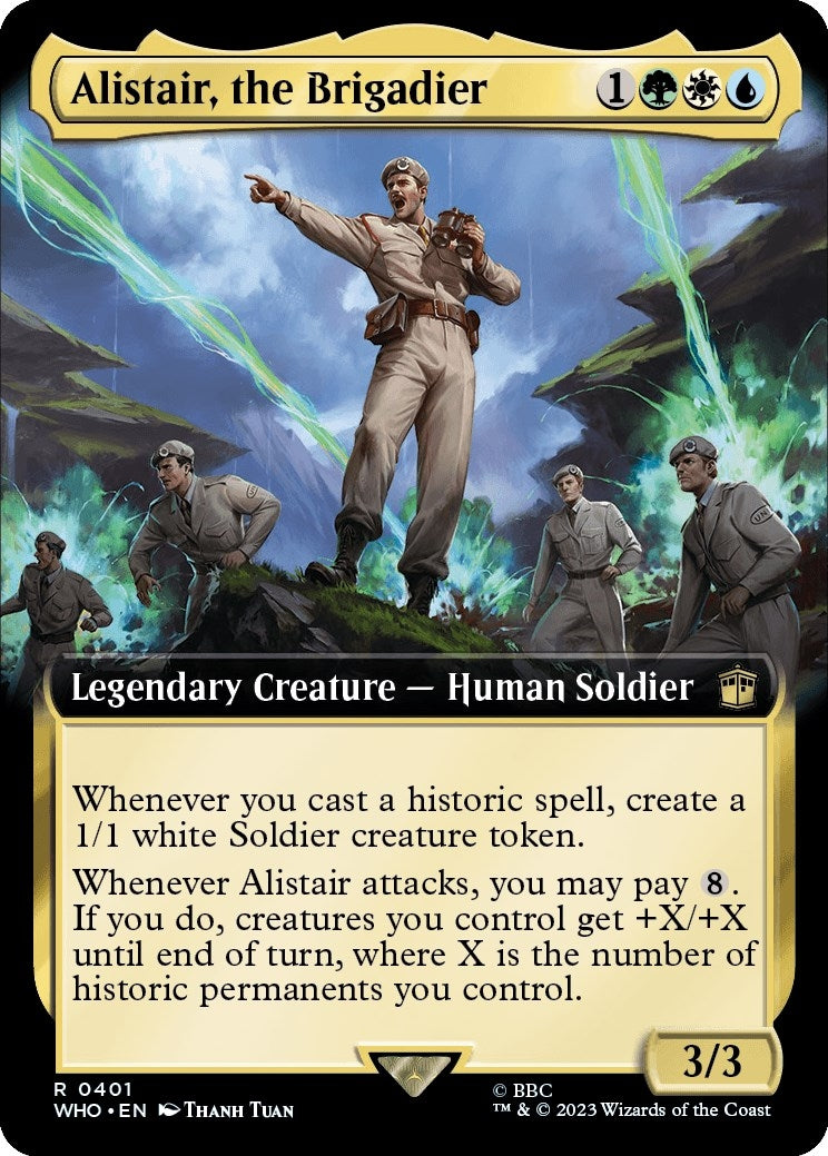 Image for Alistair, the Brigadier (Extended Art) (401) [Universes Beyond: Doctor Who] - Magic: The Gathering
