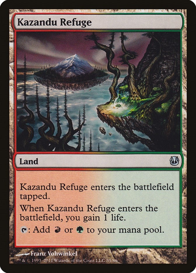 Image for Kazandu Refuge (35) [Ajani vs. Nicol Bolas] - Magic: The Gathering