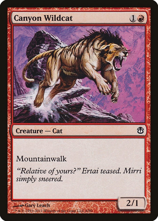 Image for Canyon Wildcat (6) [Ajani vs. Nicol Bolas] - Magic: The Gathering