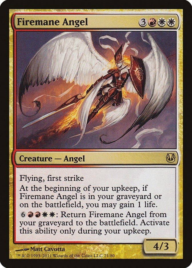 Image for Firemane Angel (21) [Ajani vs. Nicol Bolas] - Magic: The Gathering