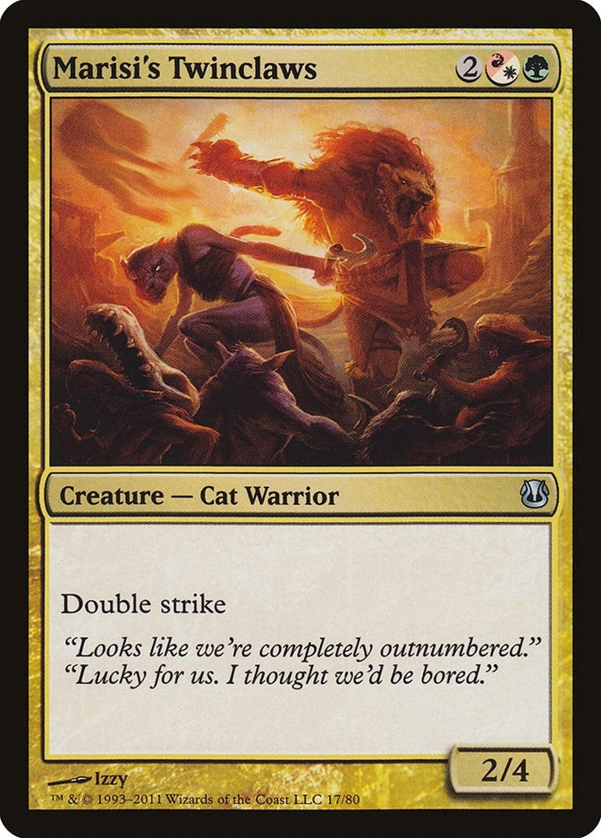 Image for Marisi's Twinclaws (17) [Ajani vs. Nicol Bolas] - Magic: The Gathering
