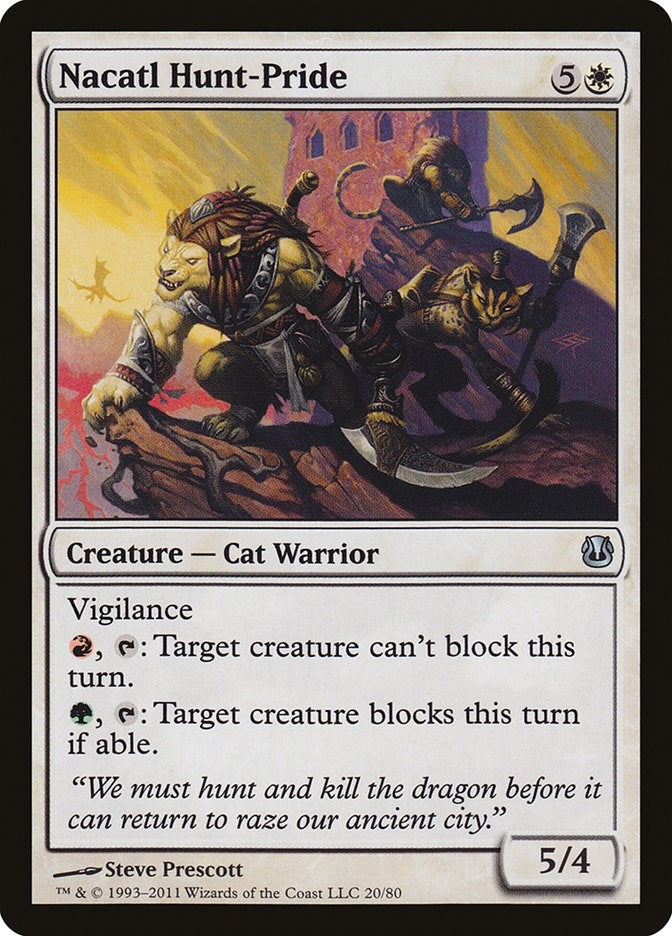 Image for Nacatl Hunt-Pride (20) [Ajani vs. Nicol Bolas] - Magic: The Gathering