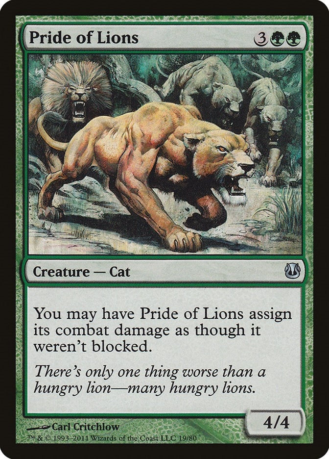 Image for Pride of Lions (19) [Ajani vs. Nicol Bolas] - Magic: The Gathering