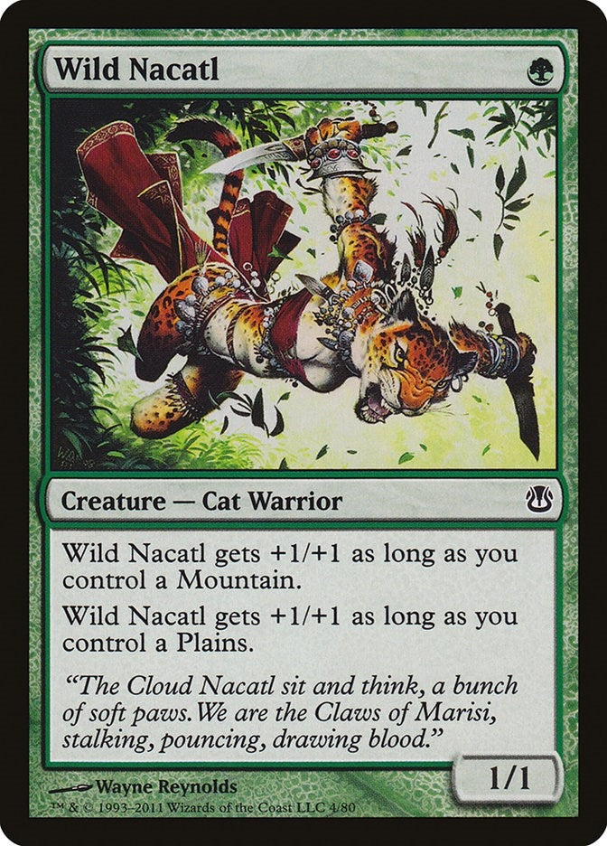 Image for Wild Nacatl (4) [Ajani vs. Nicol Bolas] - Magic: The Gathering