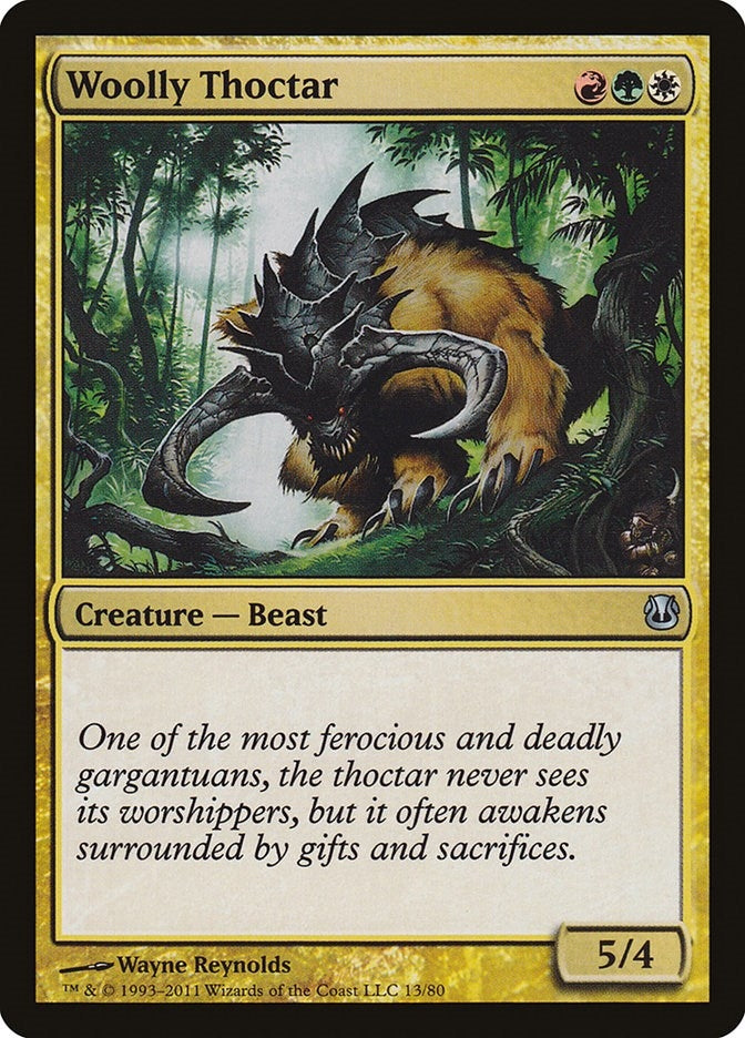 Image for Woolly Thoctar (13) [Ajani vs. Nicol Bolas] - Magic: The Gathering