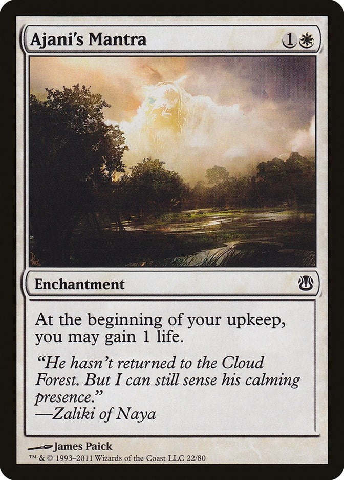 Image for Ajani's Mantra (22) [Ajani vs. Nicol Bolas] - Magic: The Gathering
