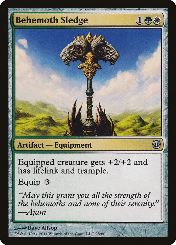 Image for Behemoth Sledge (28) [Ajani vs. Nicol Bolas] - Magic: The Gathering