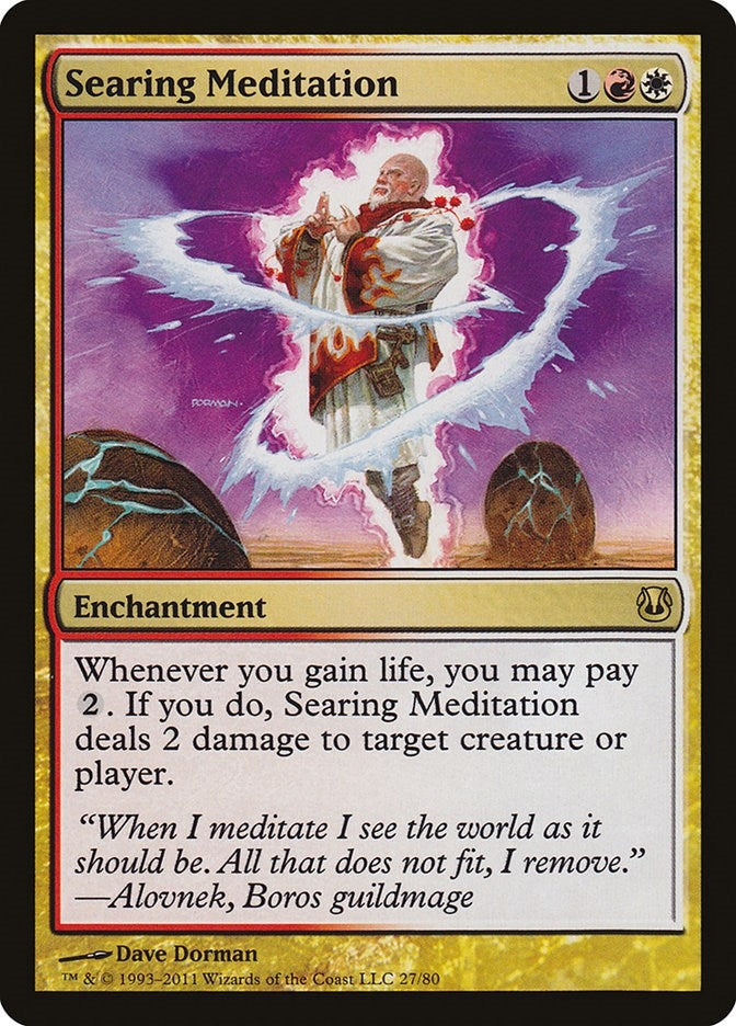 Image for Searing Meditation (27) [Ajani vs. Nicol Bolas] - Magic: The Gathering