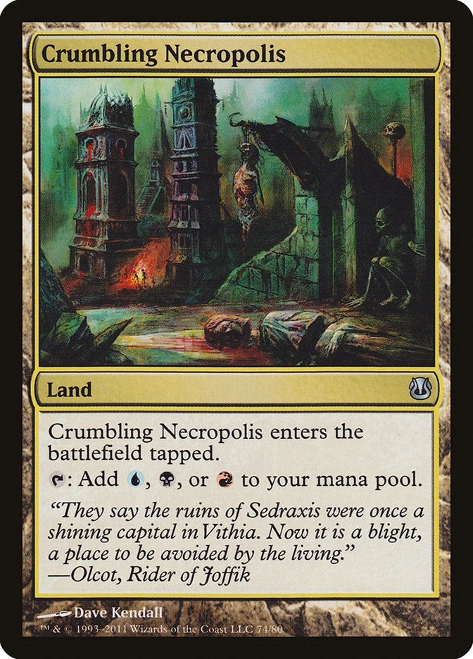 Image for Crumbling Necropolis (74) [Ajani vs. Nicol Bolas] - Magic: The Gathering