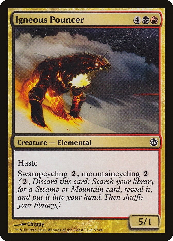 Image for Igneous Pouncer (57) [Ajani vs. Nicol Bolas] - Magic: The Gathering
