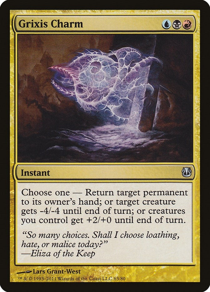 Image for Grixis Charm (63) [Ajani vs. Nicol Bolas] - Magic: The Gathering