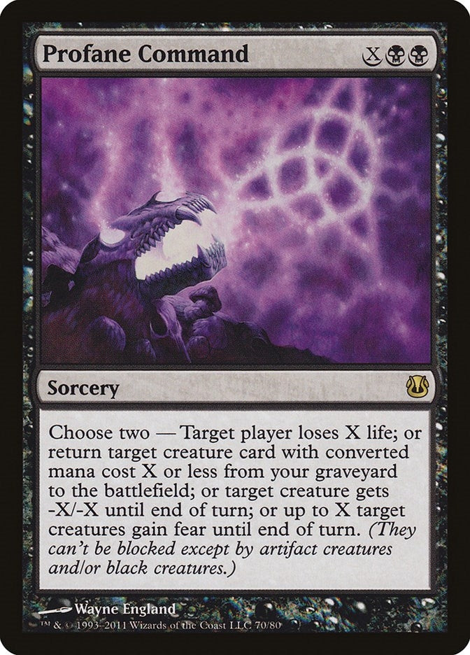 Image for Profane Command (70) [Ajani vs. Nicol Bolas] - Magic: The Gathering