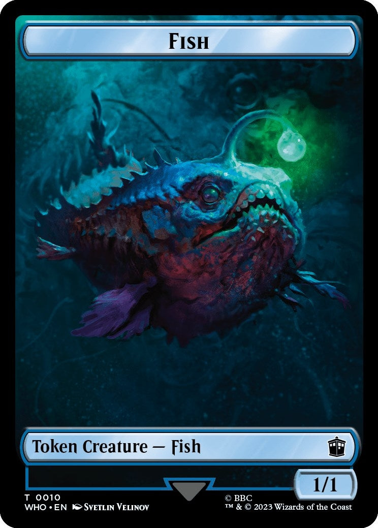 Image for Fish // Treasure (0030) Double-Sided Token (10 // 30) [Universes Beyond: Doctor Who] - Magic: The Gathering
