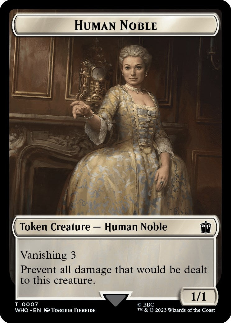 Image for Human Noble // Alien Salamander Double-Sided Token (7 // 16) [Universes Beyond: Doctor Who] - Magic: The Gathering