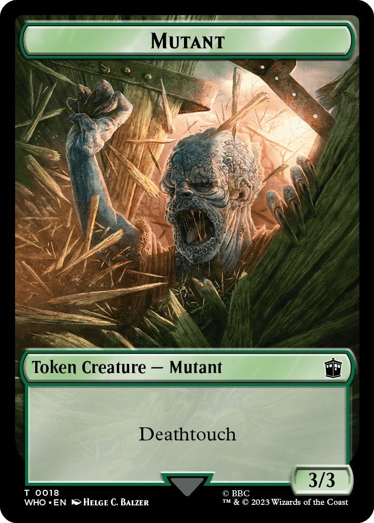 Image for Mutant // Alien Insect Double-Sided Token (18 // 19) [Universes Beyond: Doctor Who] - Magic: The Gathering