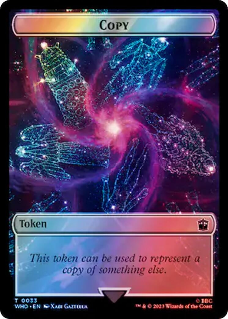 Image for Copy // Beast Double-Sided Token (Surge Foil) (33 // 49) [Universes Beyond: Doctor Who] - Magic: The Gathering