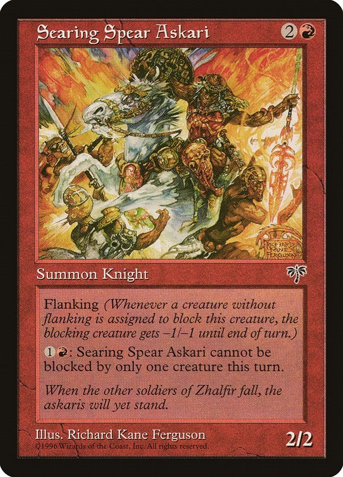 Image for Searing Spear Askari [Mirage] - Magic: The Gathering