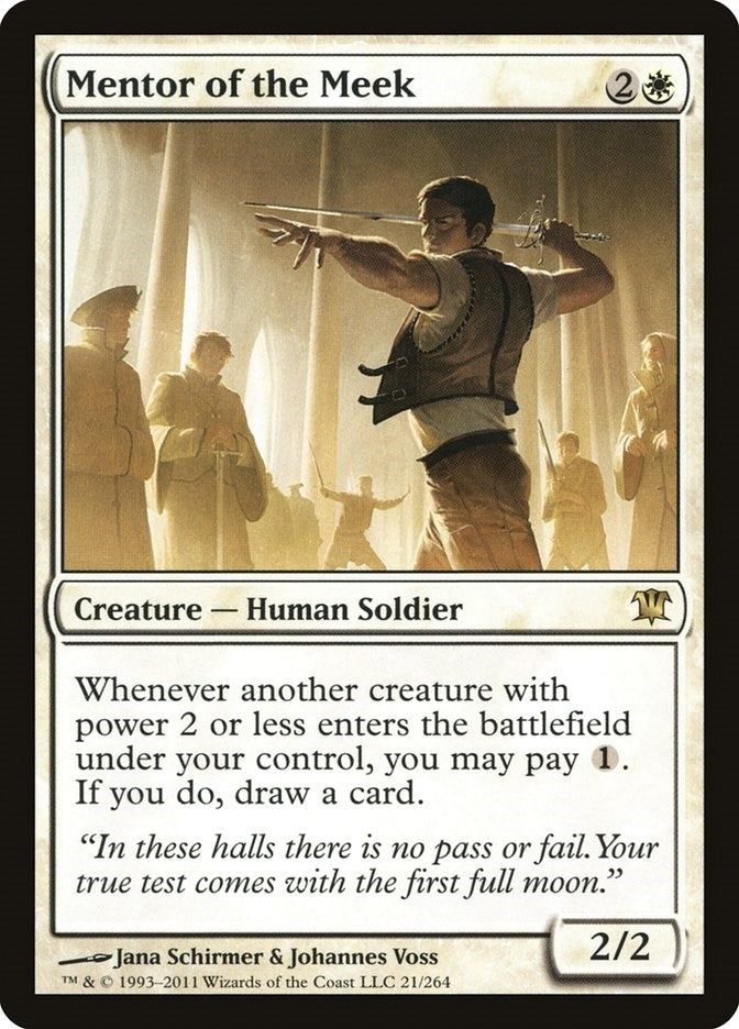Image for Mentor of the Meek (21) [Innistrad] - Magic: The Gathering