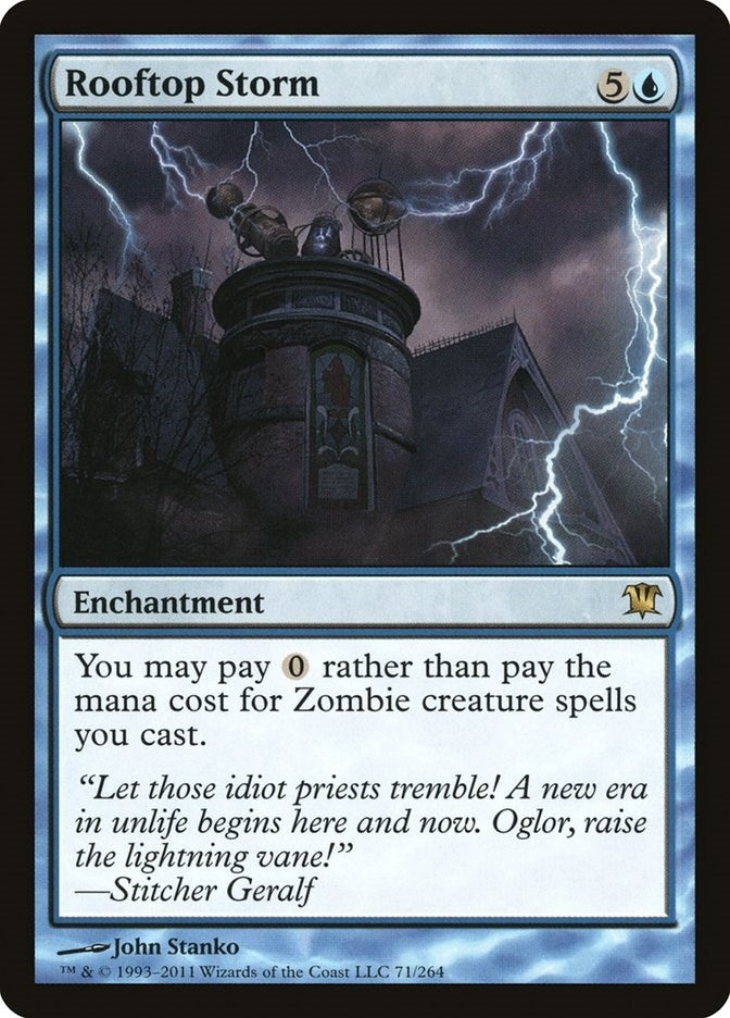 Image for Rooftop Storm (71) [Innistrad] - Magic: The Gathering