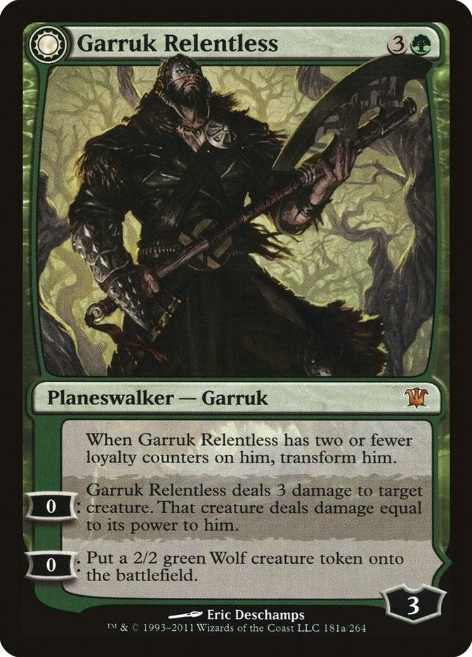 Image for Garruk Relentless (181) [Innistrad] - Magic: The Gathering