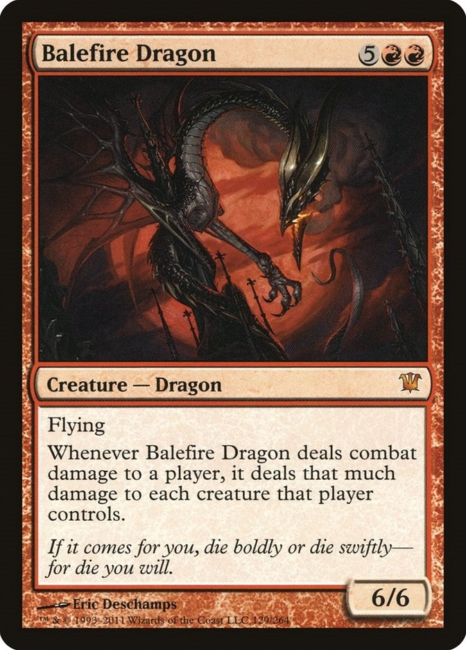 Image for Balefire Dragon (129) [Innistrad] - Magic: The Gathering