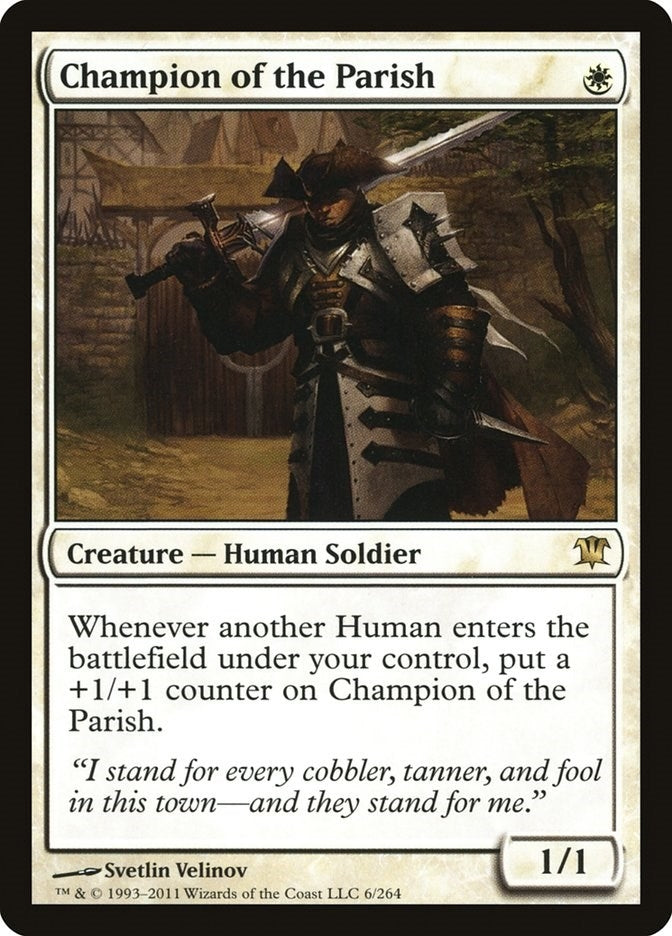 Image for Champion of the Parish (6) [Innistrad] - Magic: The Gathering