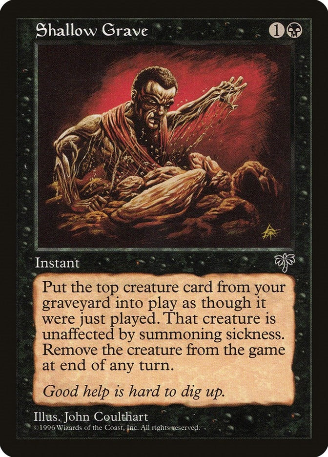 Image for Shallow Grave [Mirage] - Magic: The Gathering
