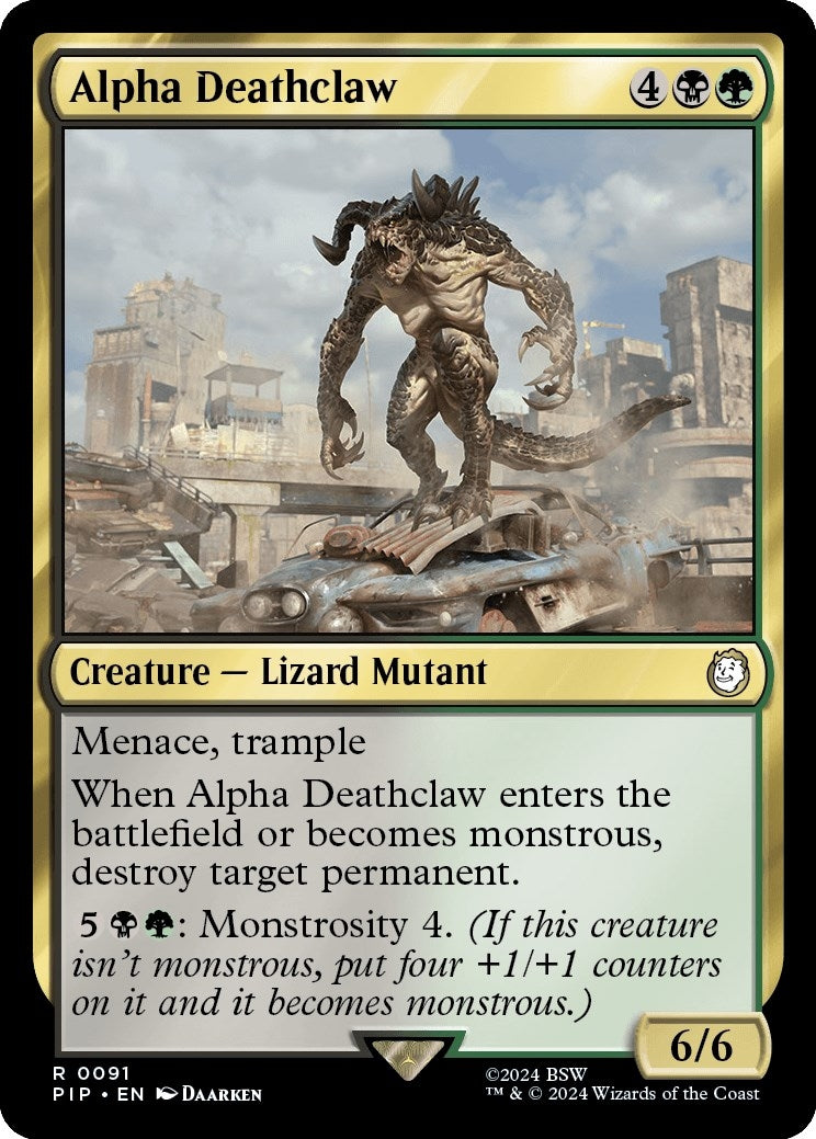Image for Alpha Deathclaw (91) [Universes Beyond: Fallout] - Magic: The Gathering