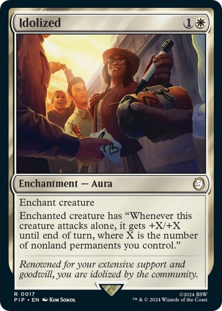 Image for Idolized (17) [Universes Beyond: Fallout] - Magic: The Gathering