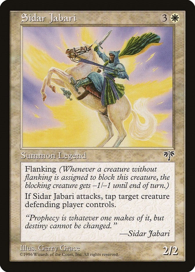 Image for Sidar Jabari [Mirage] - Magic: The Gathering