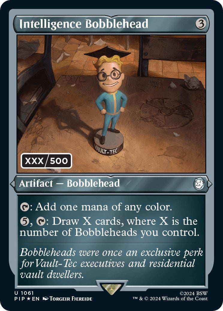 Image for Intelligence Bobblehead (Serial Numbered) (1061) [Universes Beyond: Fallout] - Magic: The Gathering