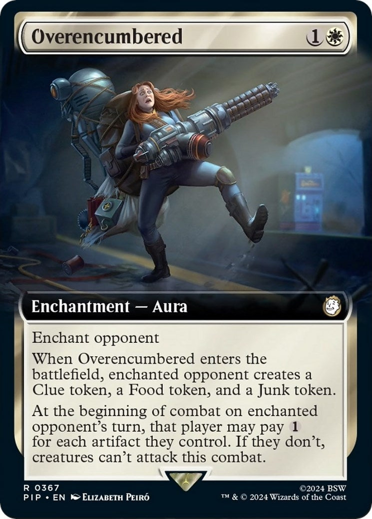Image for Overencumbered (Extended Art) (367) [Universes Beyond: Fallout] - Magic: The Gathering