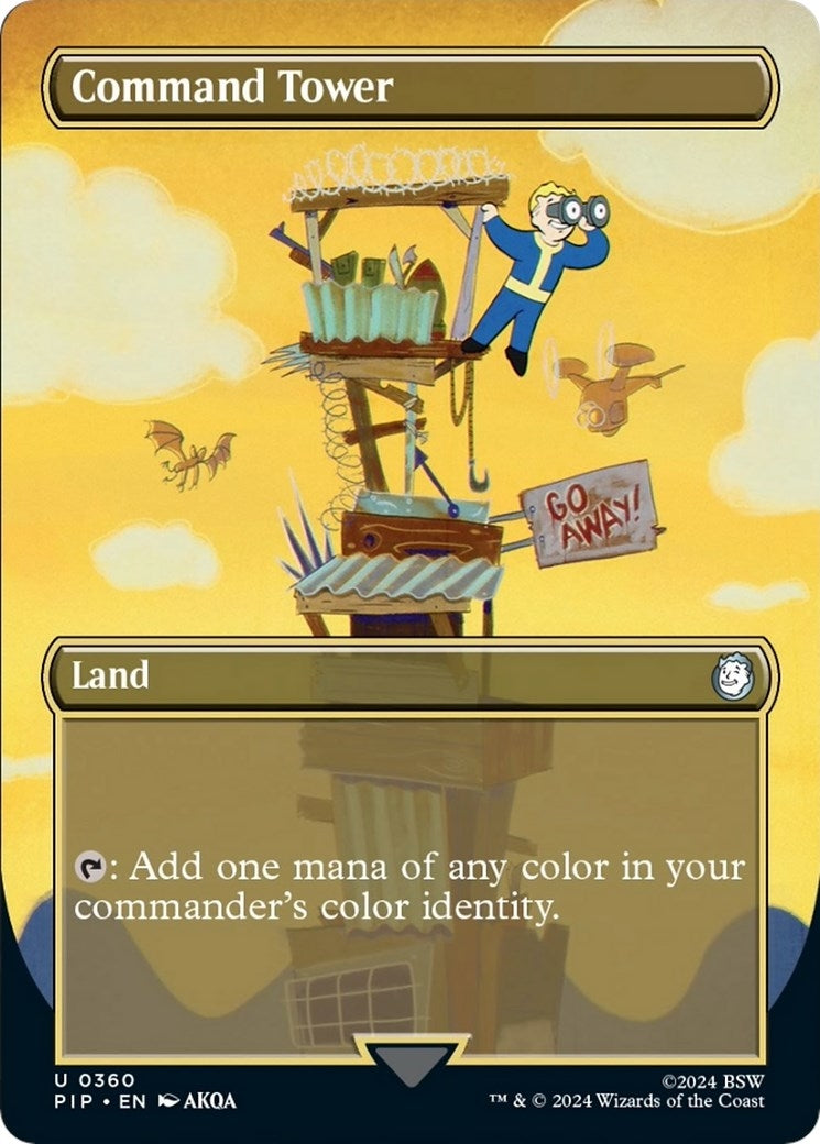 Image for Command Tower (Borderless) (360) [Universes Beyond: Fallout] - Magic: The Gathering