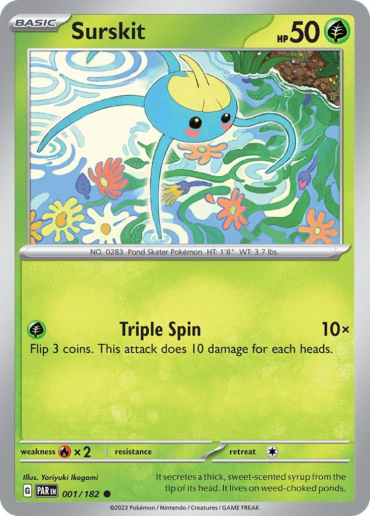Image for Surskit (001/182) [SV04: Paradox Rift] - Pokemon