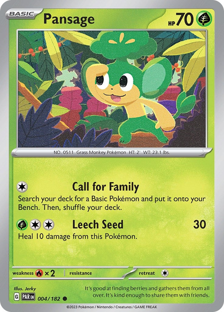 Pansage (004/182) [SV04: Paradox Rift]