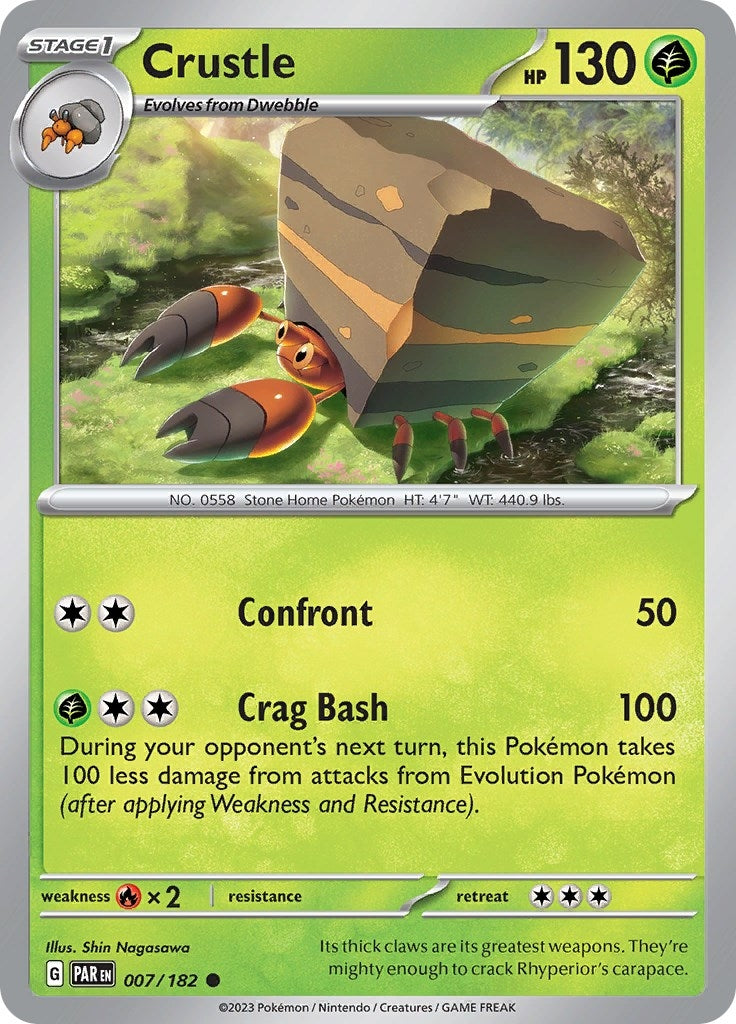 Image for Crustle (007/182) [SV04: Paradox Rift] - Pokemon