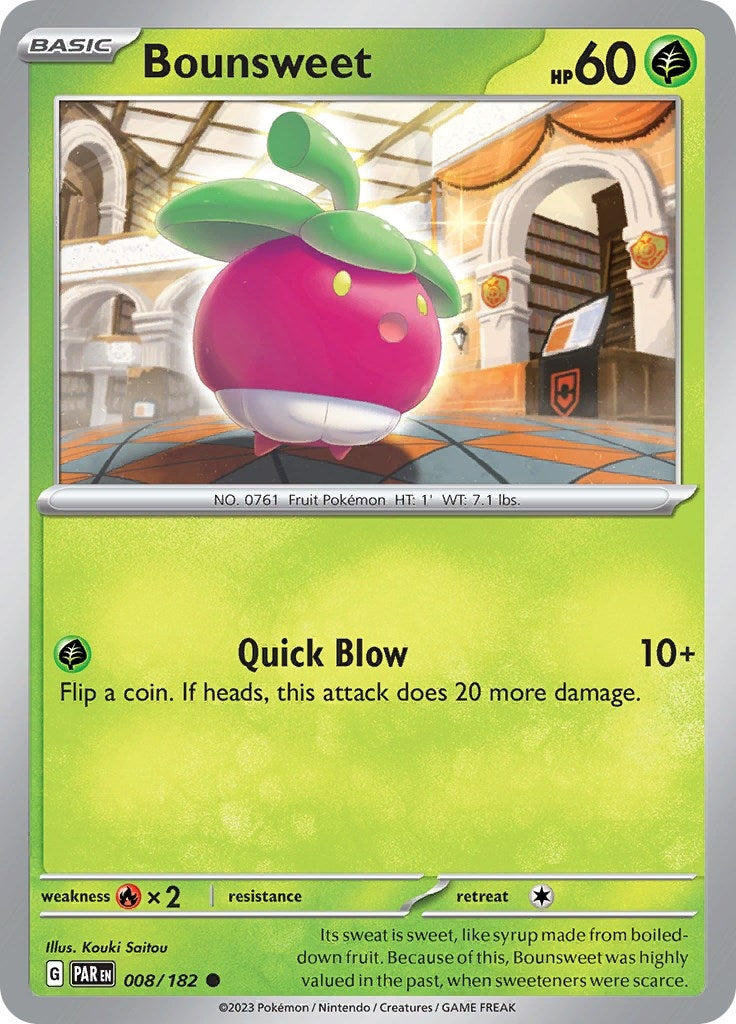 Image for Bounsweet (008/182) [SV04: Paradox Rift] - Pokemon