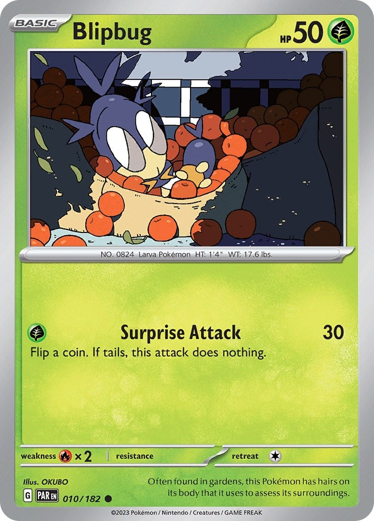 Image for Blipbug (010/182) [SV04: Paradox Rift] - Pokemon