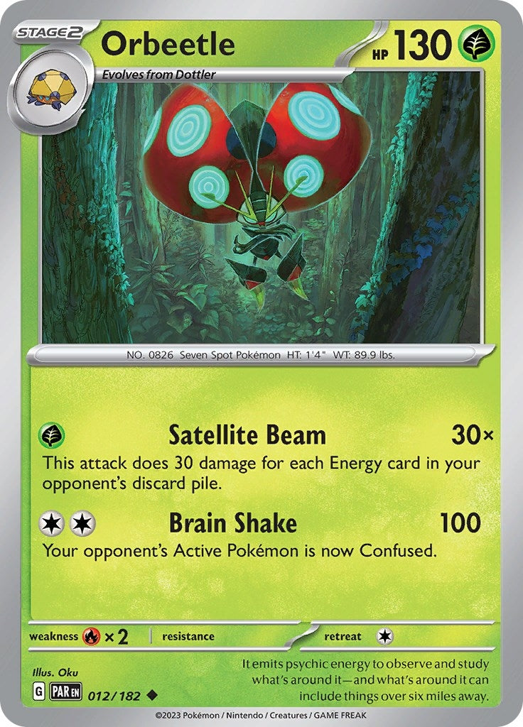 Image for Orbeetle (012/182) [SV04: Paradox Rift] - Pokemon