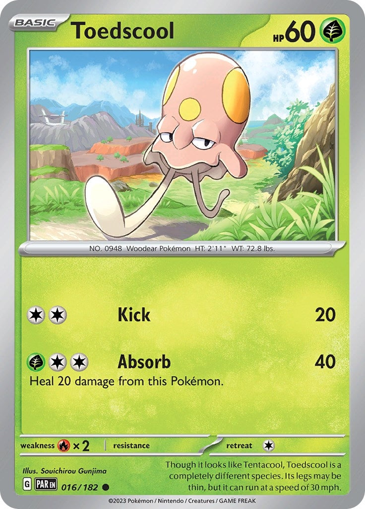 Image for Toedscool (016/182) [SV04: Paradox Rift] - Pokemon
