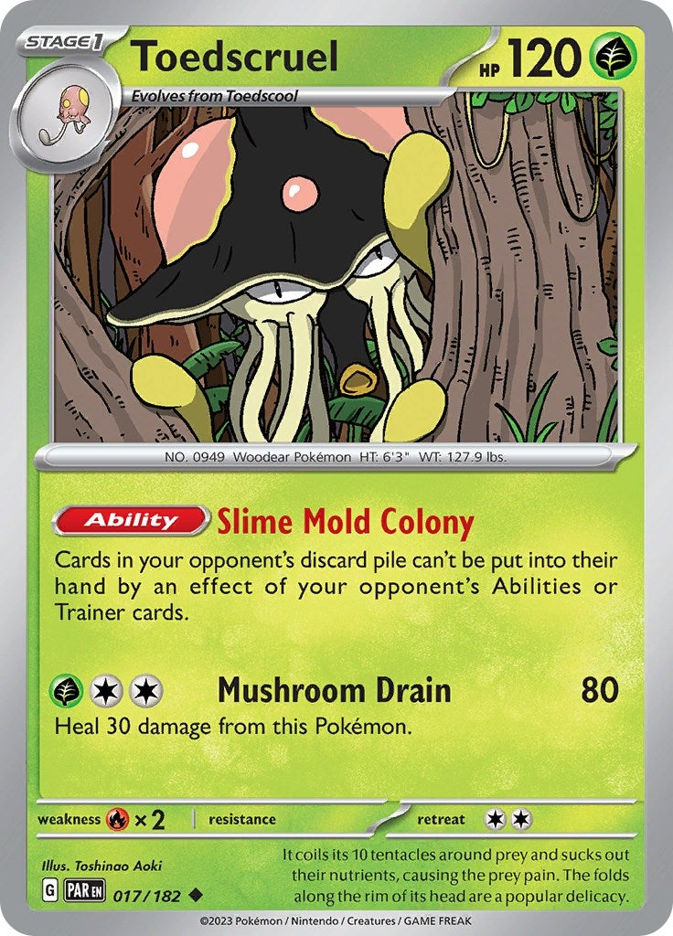 Image for Toedscruel (017/182) [SV04: Paradox Rift] - Pokemon