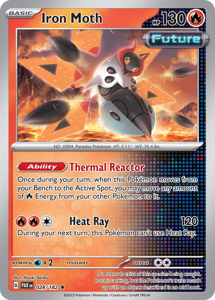 Image for Iron Moth (028/182) [SV04: Paradox Rift] - Pokemon
