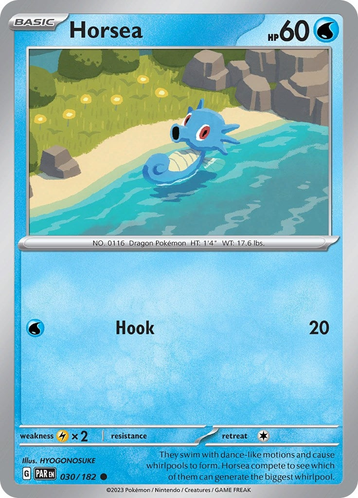 Image for Horsea (030/182) [SV04: Paradox Rift] - Pokemon